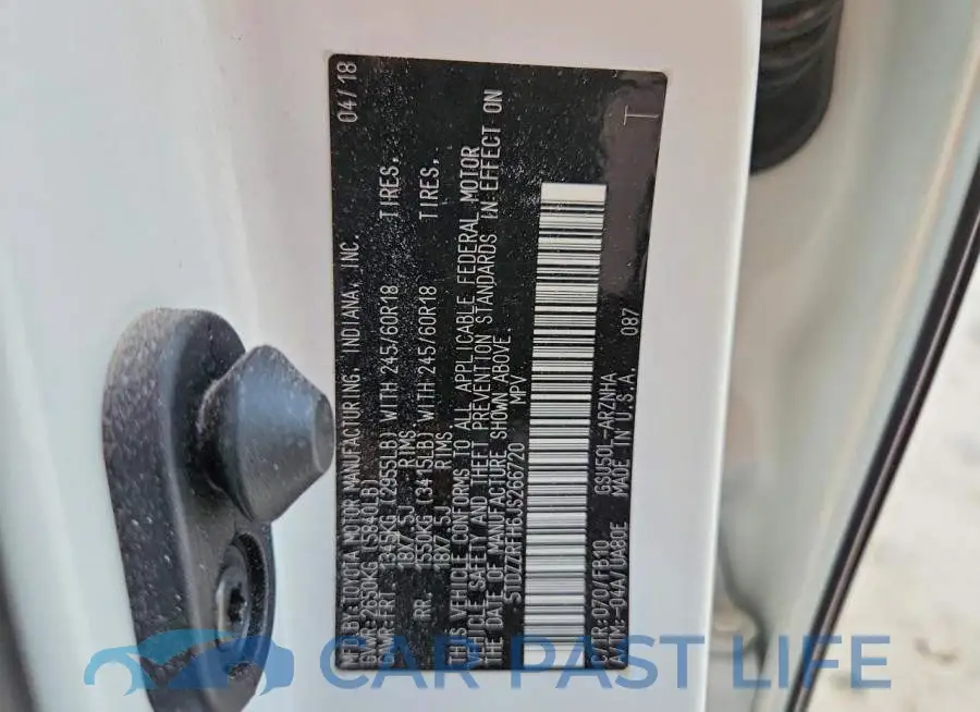 5TDZZRFH6JS266720# 12