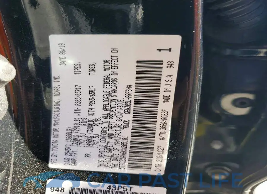 5TFCZ5AN6KX205181# 12