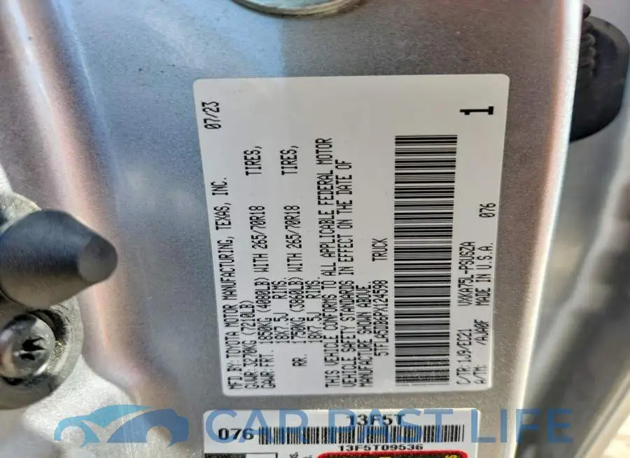 5TFLA5DB6PX124598# 12