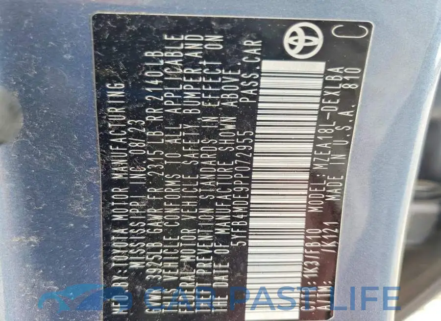 5YFB4MDE9PP072955# 13