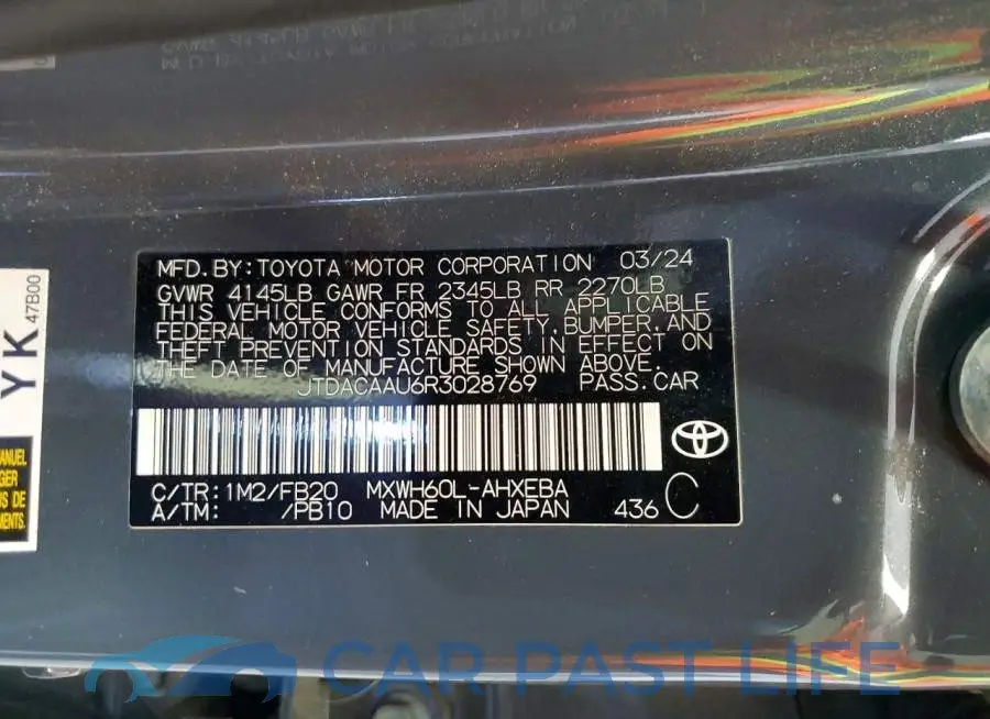 JTDACAAU6R3028769# 13