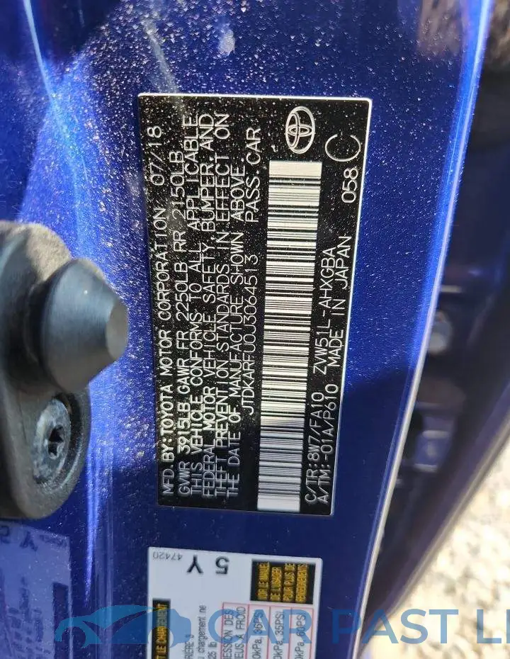 JTDKARFU0J3064513# 13