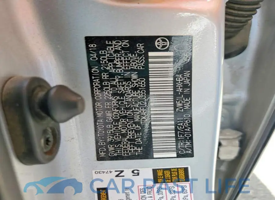 JTDKARFU2J3551650# 12