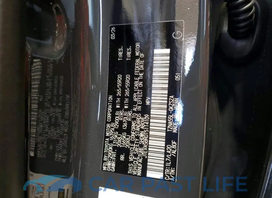 JTEVA5BR0T5114109# 14