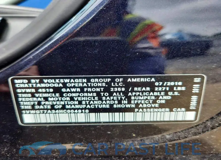 1VWGT7A34HC004910# 12