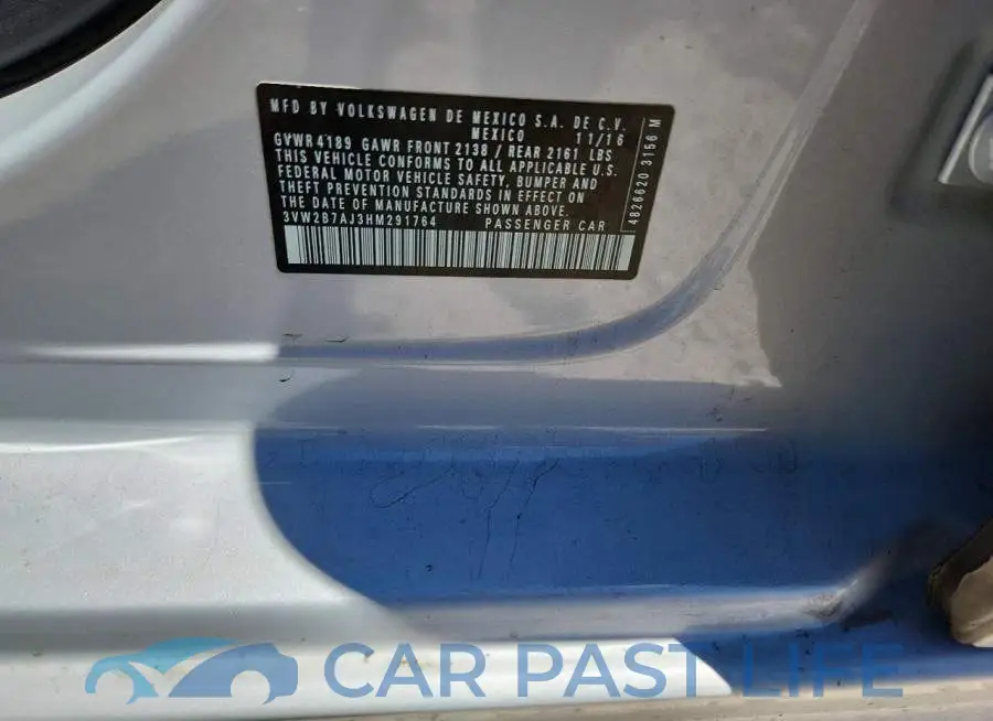 3VW2B7AJ3HM291764# 12