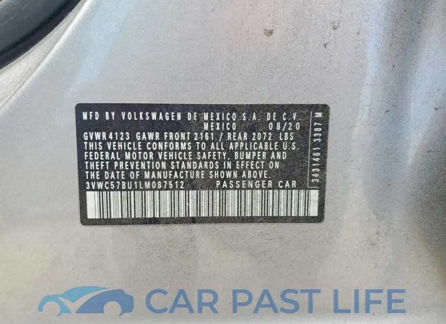 3VWC57BU1LM087512# 12