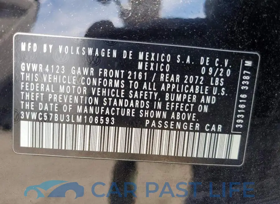 3VWC57BU3LM106593# 12