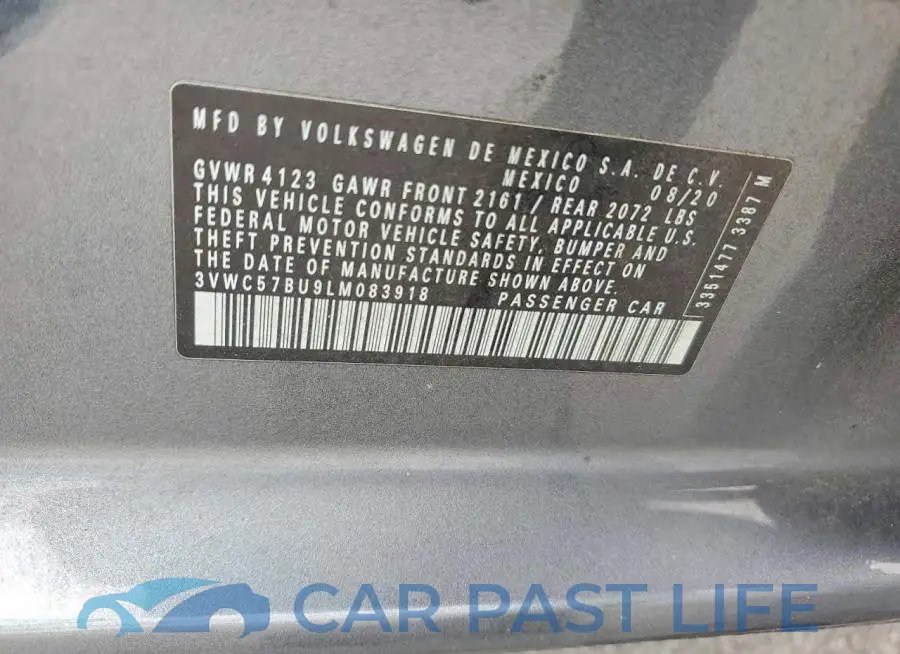 3VWC57BU9LM083918# 12