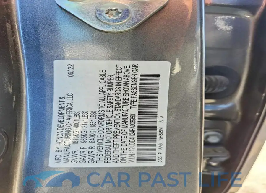 19UDE4H24PA008950# 13