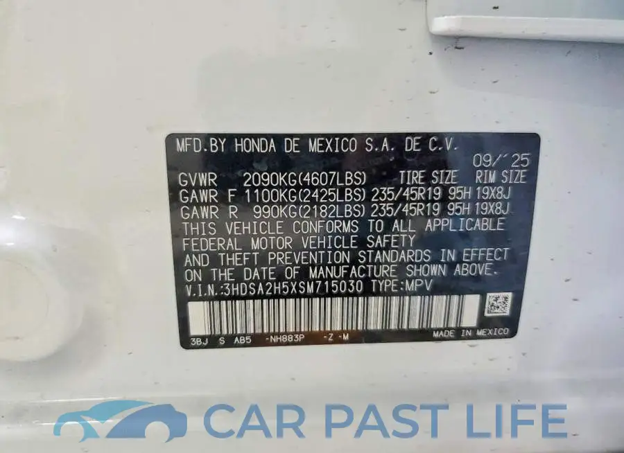 3HDSA2H5XSM715030# 12