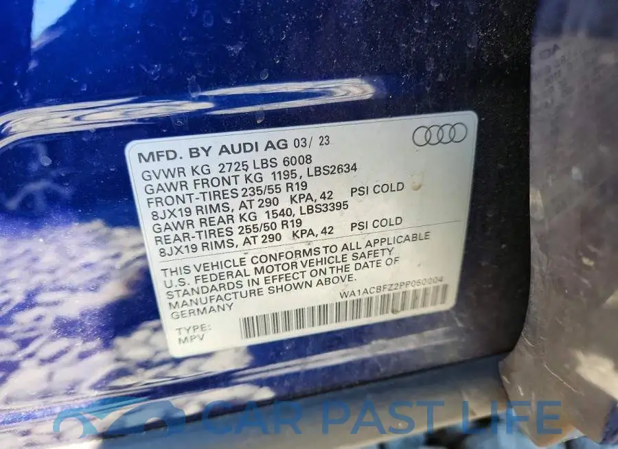 WA1ACBFZ2PP050004# 13