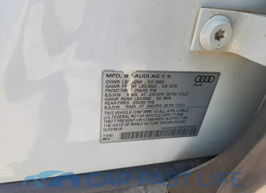 WA1AHAF75HD039057# 14