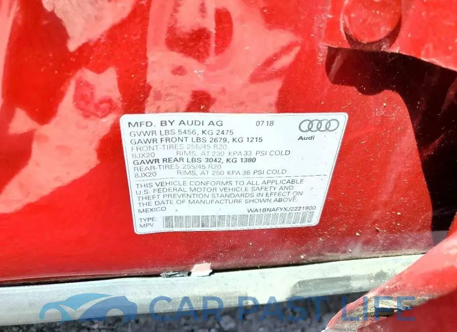 WA1BNAFYXJ2221800# 13