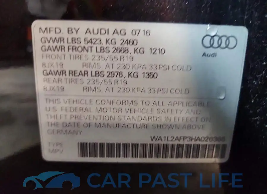 WA1L2AFP3HA026366# 13