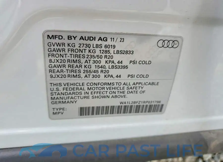 WA1L2BFZ1RP031796# 14