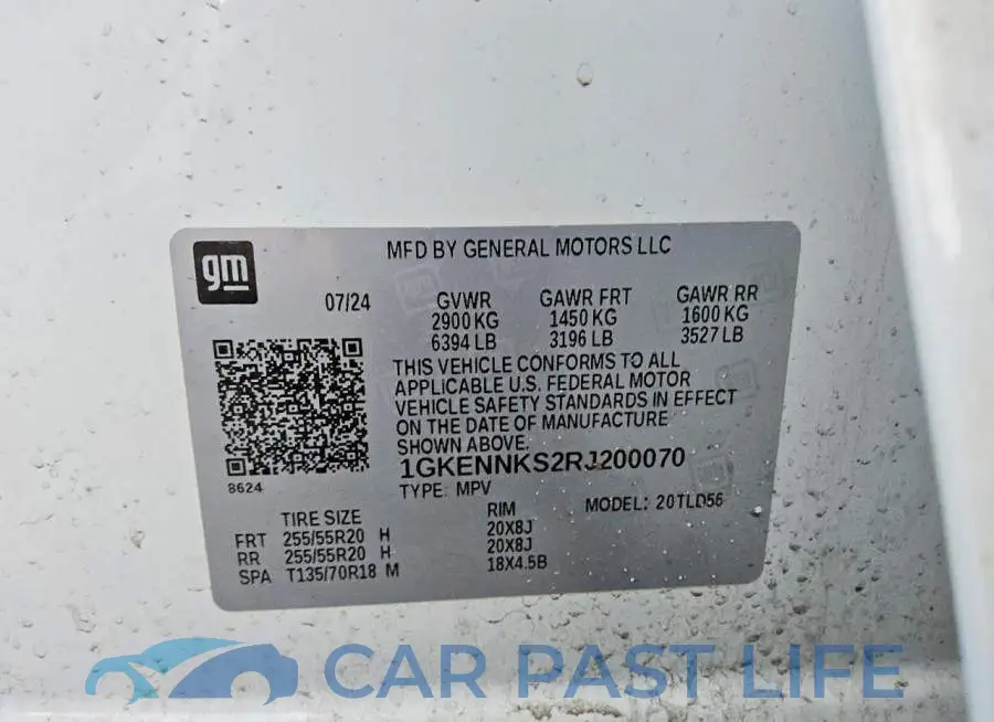 1GKENNKS2RJ200070# 14