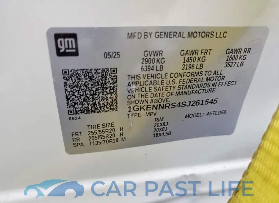 1GKENNRS4SJ261545# 12
