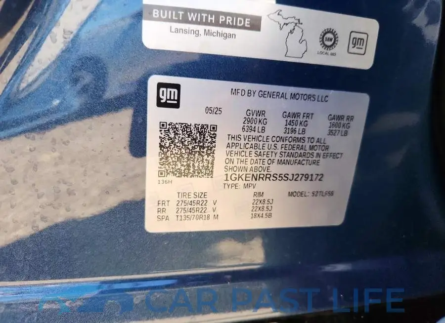 1GKENRRS5SJ279172# 13