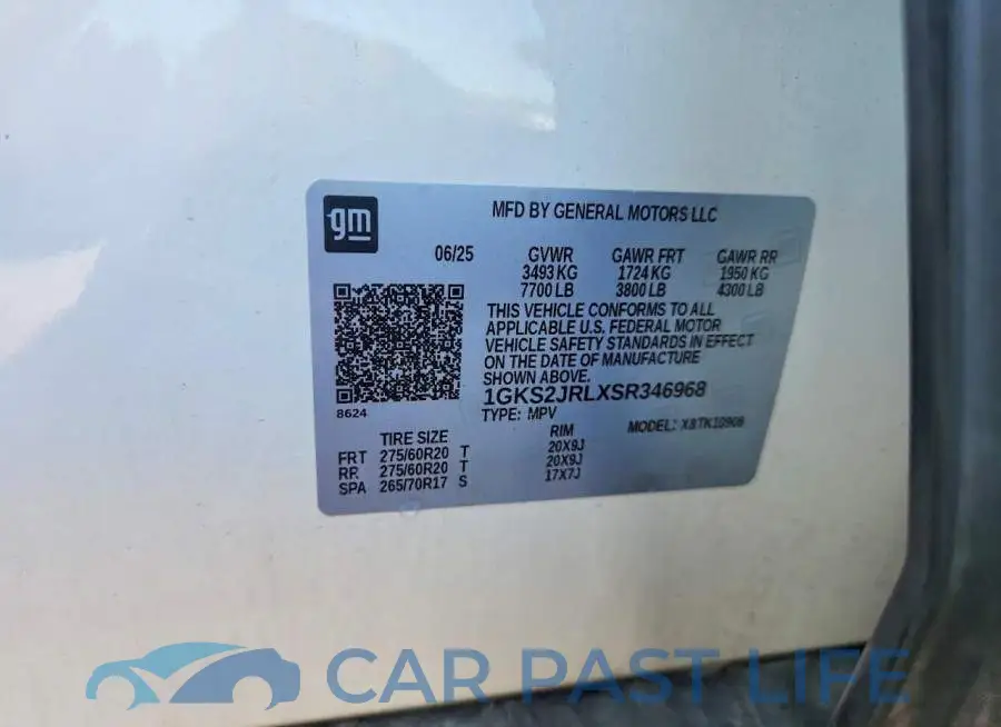 1GKS2JRLXSR346968# 14