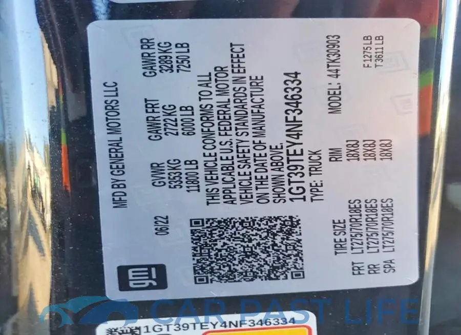 1GT39TEY4NF346334# 13
