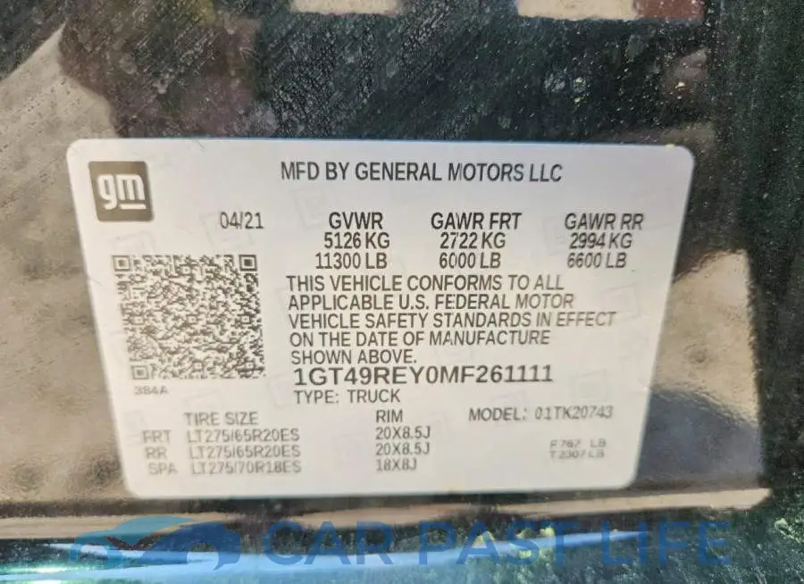 1GT49REY0MF261111# 13