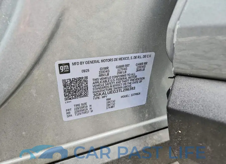 3GKALUEG3TL296393# 12