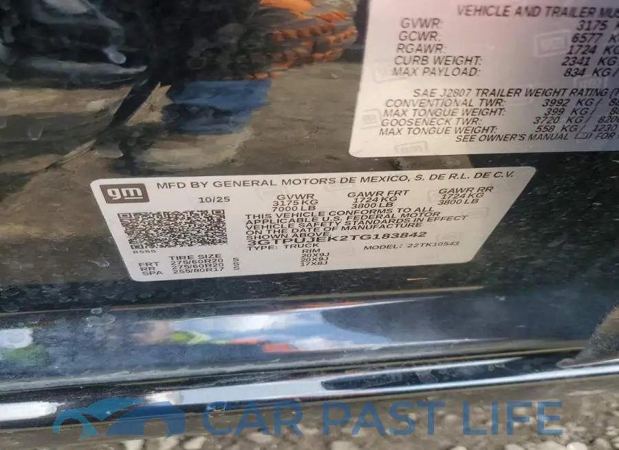 3GTPUJEK2TG183842# 12