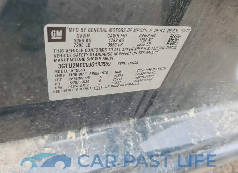 3GTU2NEC9JG103569# 12