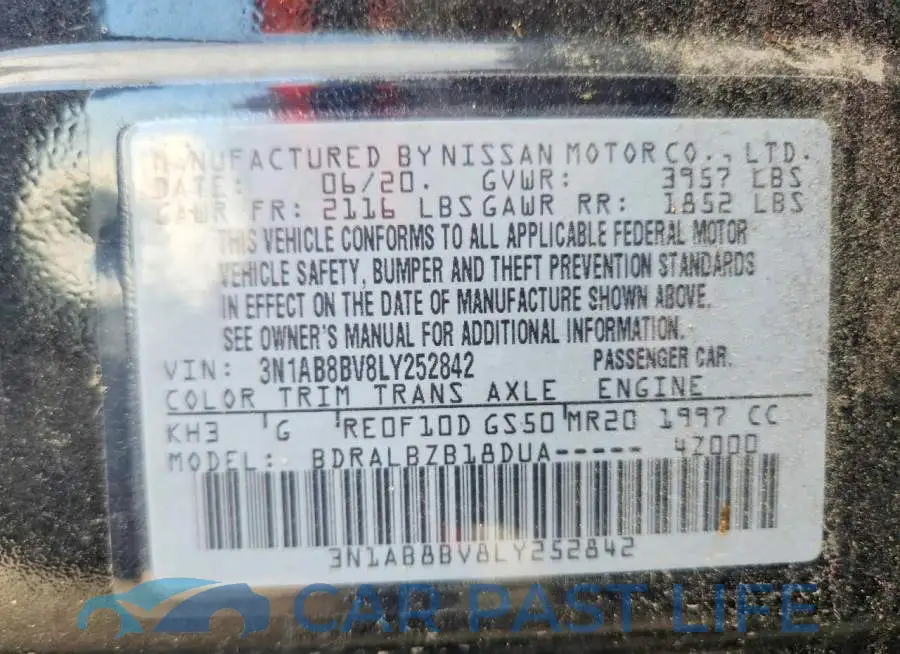 3N1AB8BV8LY252842# 12