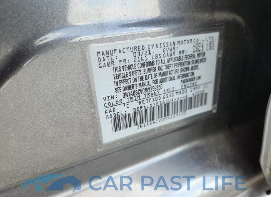 3N1AB8CV0MY259350# 12
