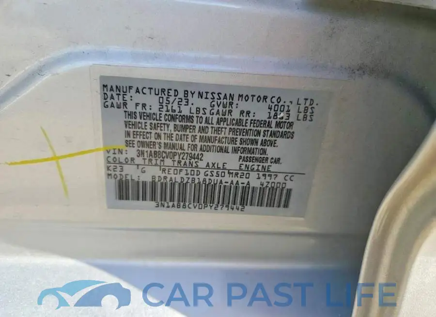3N1AB8CV0PY279442# 12