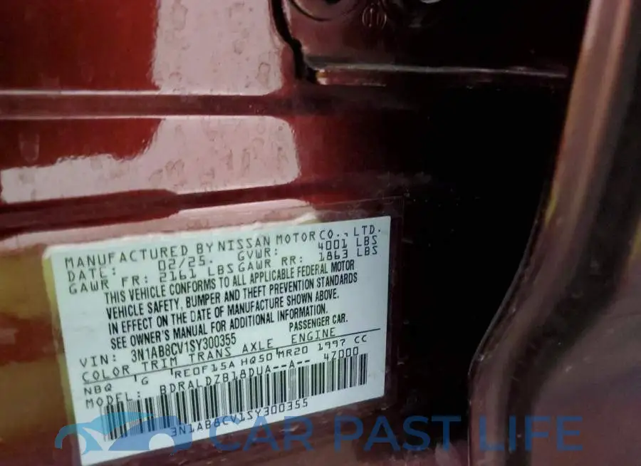 3N1AB8CV1SY300355# 12