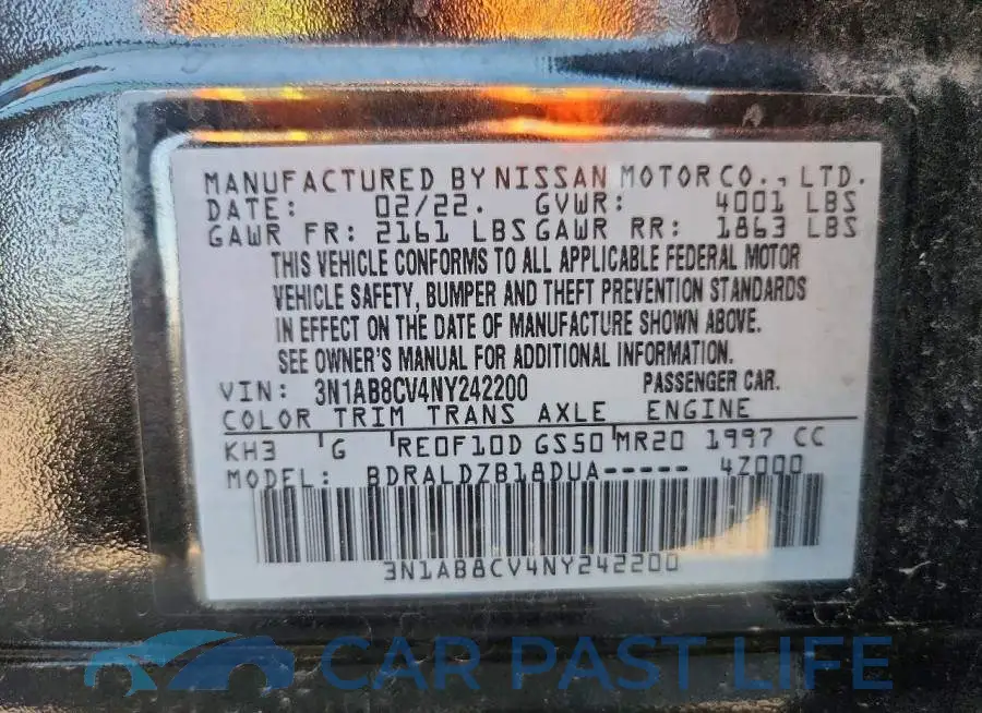 3N1AB8CV4NY242200# 12