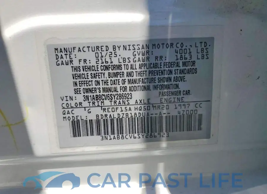 3N1AB8CV6SY286923# 12