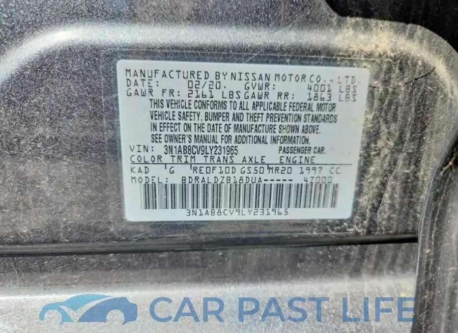 3N1AB8CV9LY231965# 12