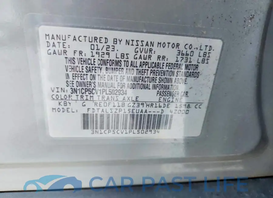 3N1CP5CV1PL502934# 12