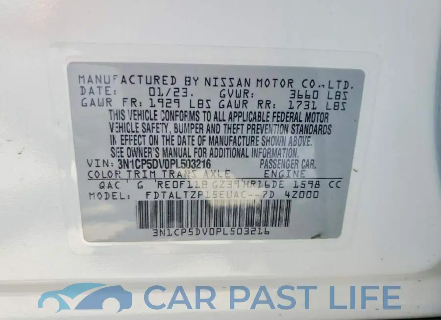 3N1CP5DV0PL503216# 13