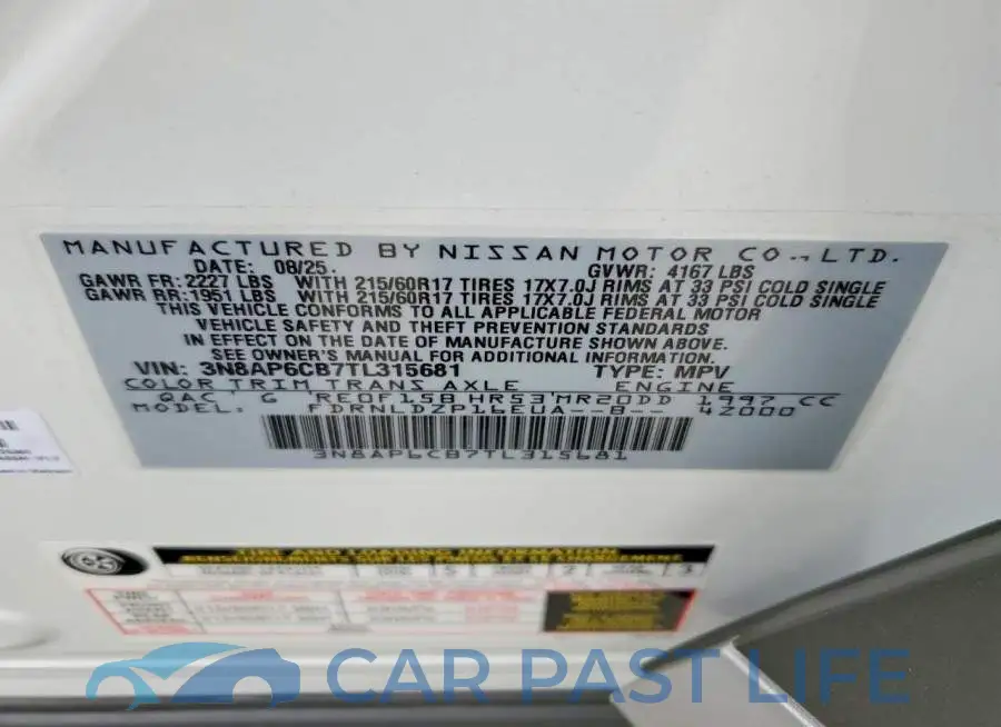 3N8AP6CB7TL315681# 13