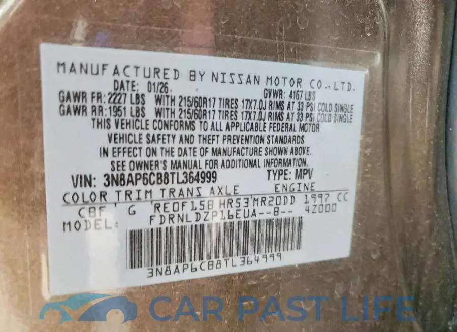 3N8AP6CB8TL364999# 13
