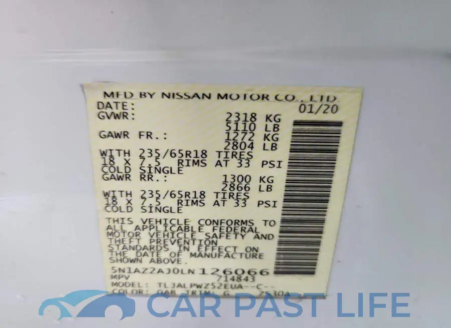 5N1AZ2AJ0LN126066# 14