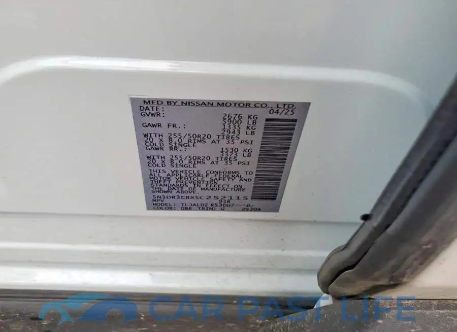 5N1DR3CBXSC252115# 12