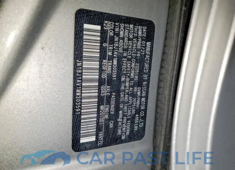 JN1BJ1AV1MW303591# 13