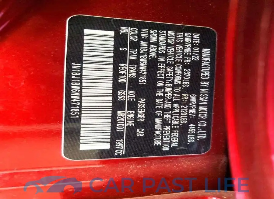 JN1BJ1BW6NW471851# 13
