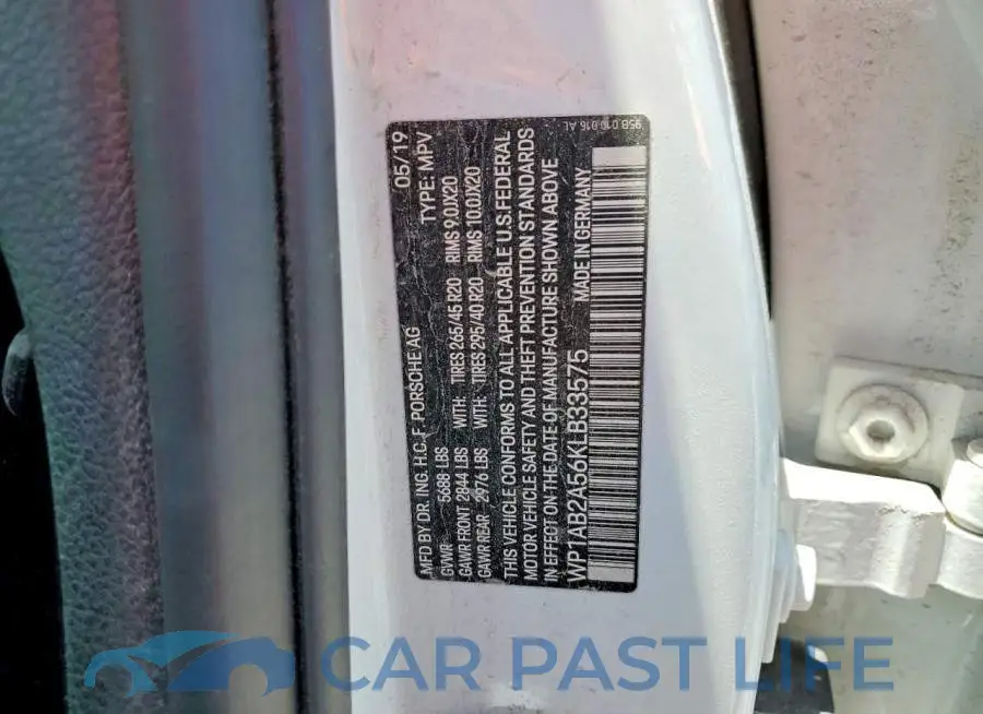 WP1AB2A56KLB33575# 13
