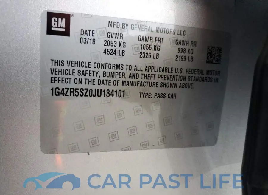 1G4ZR5SZ0JU134101# 12