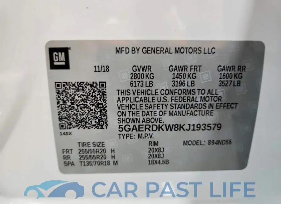 5GAERDKW8KJ193579# 13