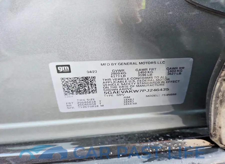 5GAEVAKW7PJ246435# 12