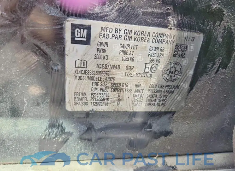 KL4CJESB3LB065076# 13