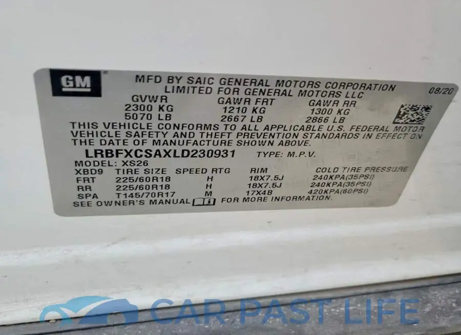 LRBFXCSAXLD230931# 13
